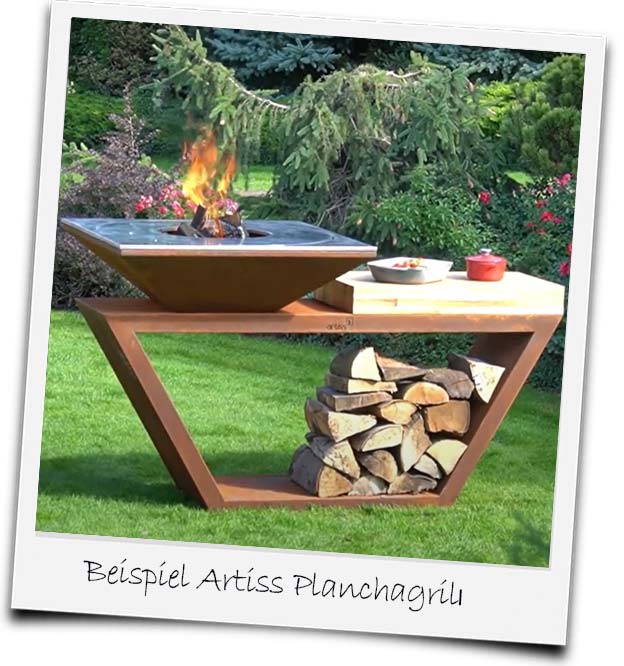 Bild einer Artiss Feuerstelle als Beispiel