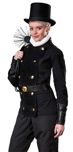 Fotografie einer Schornsteinfegerin