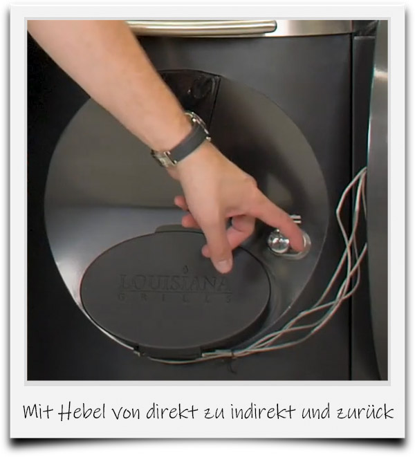 Im Louisiana-Test ließ sich mit dem hebel ganz einfach von indirekt zu direkt umschalten