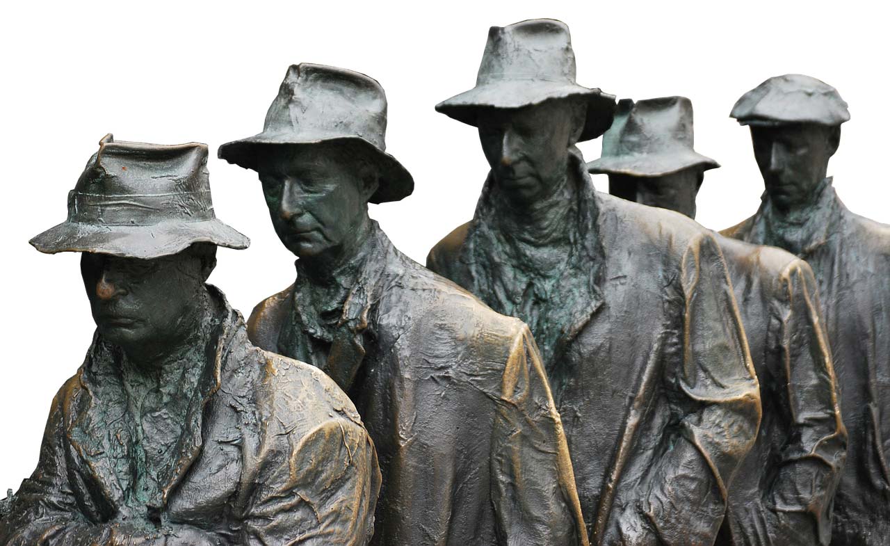 Schwarzer Freitag: Denkmal der großen Depression in New York City