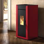 Palazzetti Royal als moderner Pelletofen für das Wohnzimmer