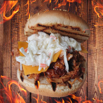 Pulled Pork vom pelletsmoker mit Weißkrautsalat
