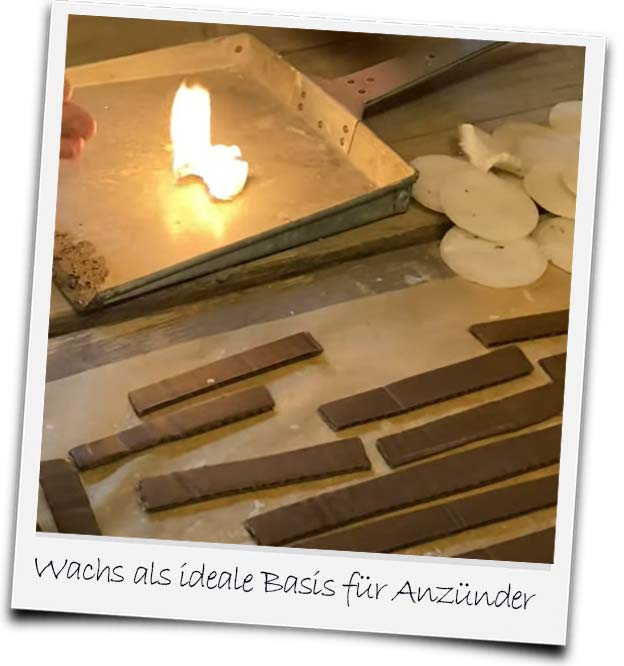 Bild von in Wachs getränkten Wattepads