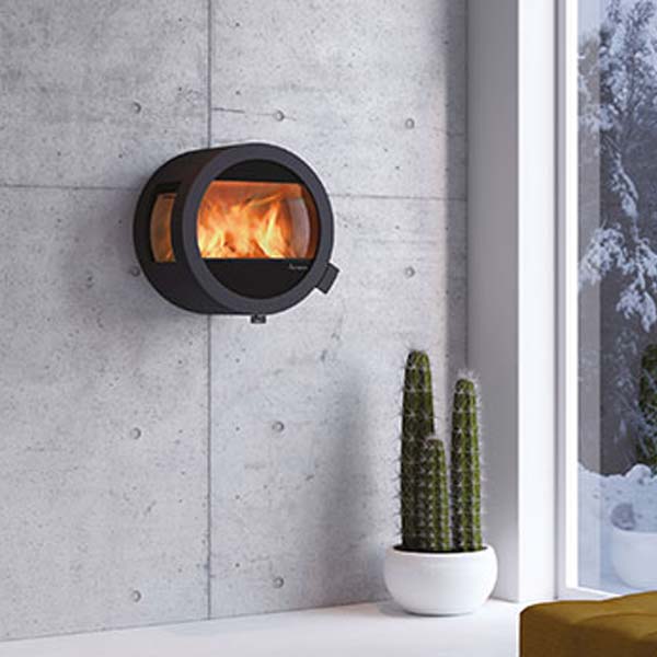 runder Wandkamin von Nordpeis