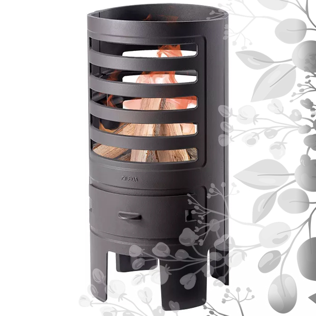 weiterführendes Produktbild Terrassenofen Leda Feuersturm