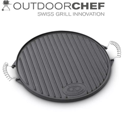 Produktbild Outdoorchef 2-seitige Grillplatte M Gusseisen
