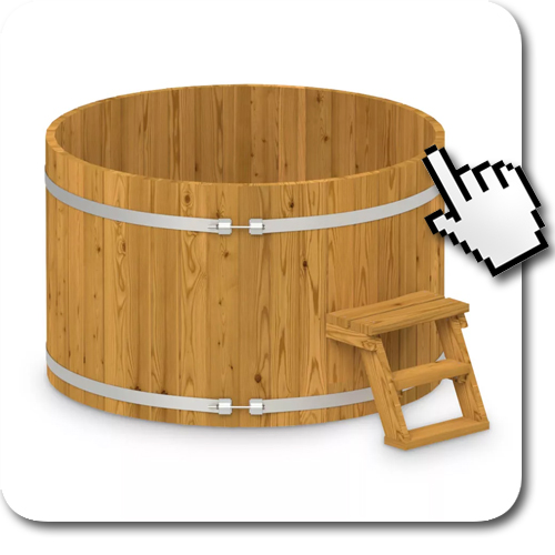 weiterführendes Produktbild Badefass ohne Außenofen